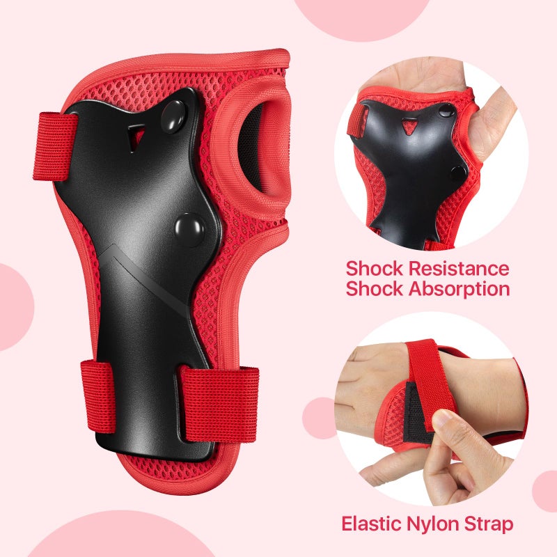 CKE Knee Pads for Kids Kneepads and Elbow Pads Toddler Protective Gear Set Kids Elbow Pads and Knee Pads for Girls Boys with Wrist Guards 3 in 1 for Skating Cycling Bike Rollerblading Scooter - Image 3